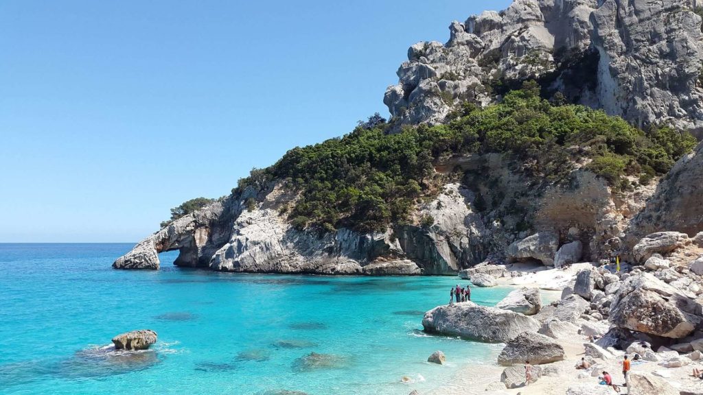 Sardinia rocky beach. 
