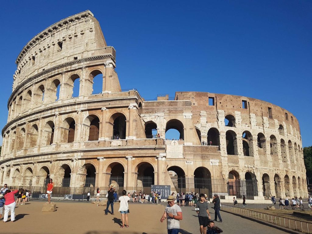 Picture showing Outside Colosseum bulding during the day