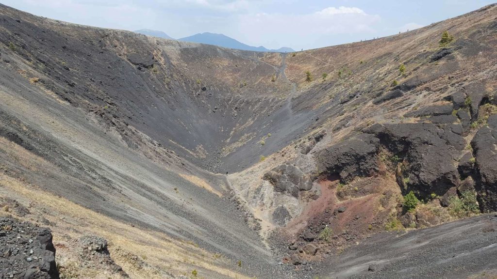 the crater of the volcano-paricutin