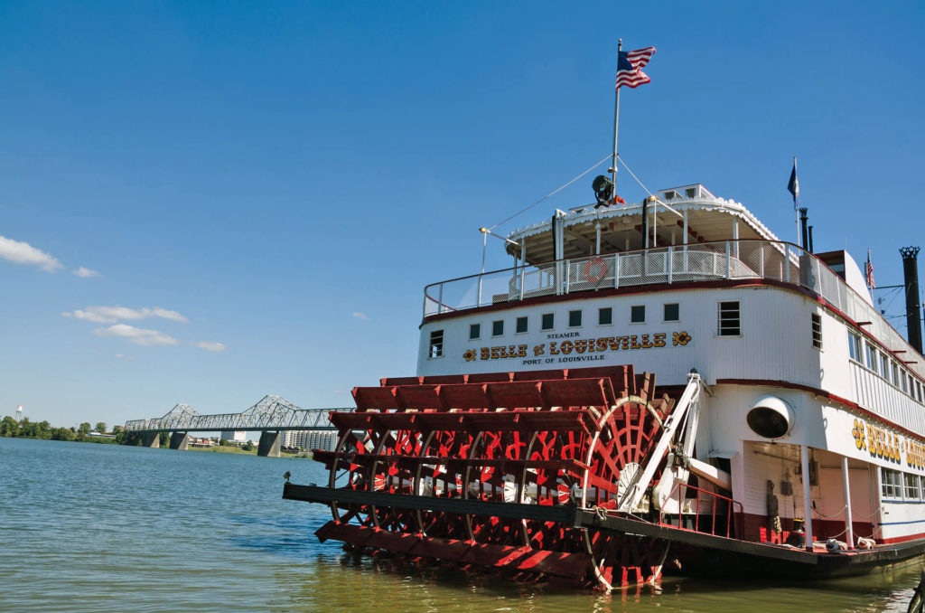 Belle of Louisville steamboat on the river