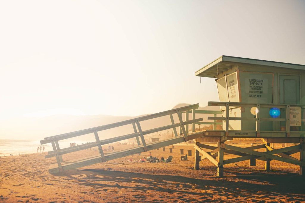 lifeguard tower zuma beach malibu california