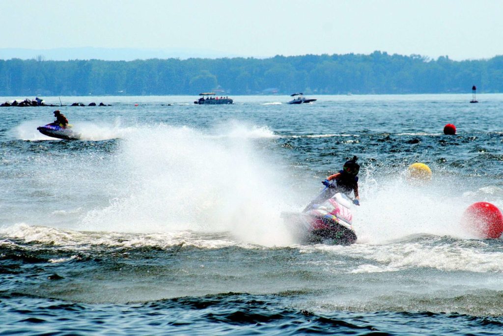 jet riders in the waters of Oneida Lake