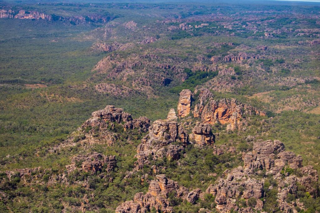 Kakadu National Park rocks and green trees