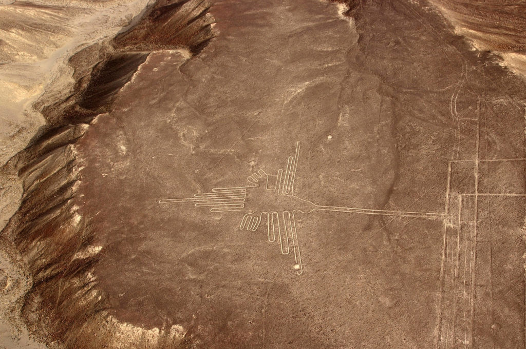 Picture of the forms created in Nazca Plateau 