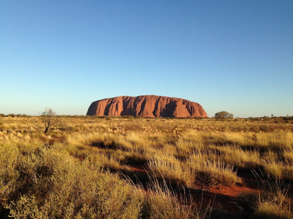 Big rock in Uluru-Kata Tjuta National Park