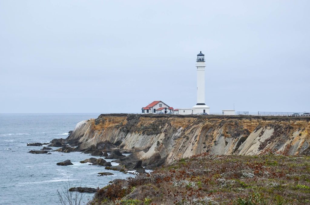 The famous lighthouse near Mendocino County