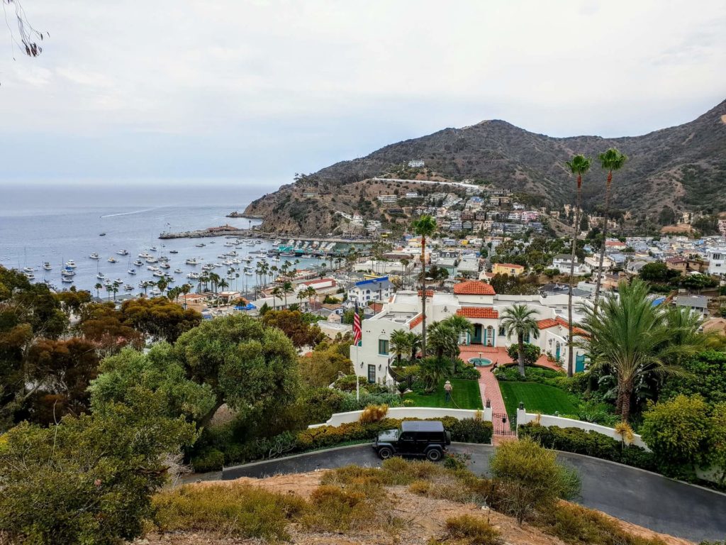 Viewpoint to Santa Catalina Island, cityscape