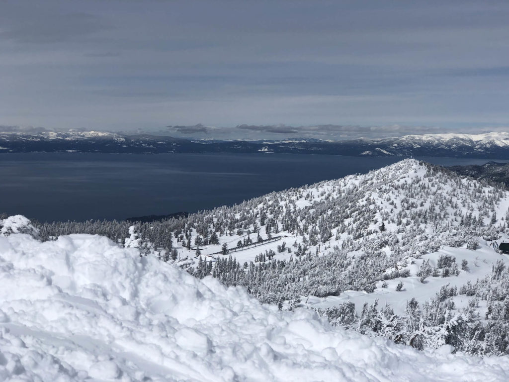 lake tahoe skiing winter