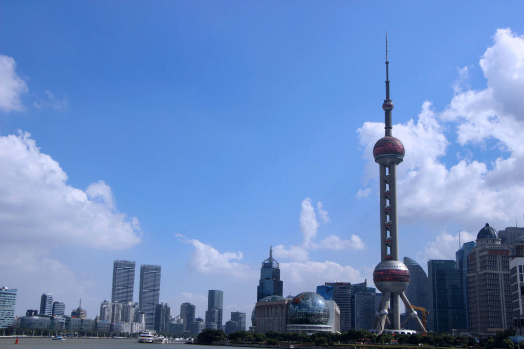 oriental pearl tower in shanghai china