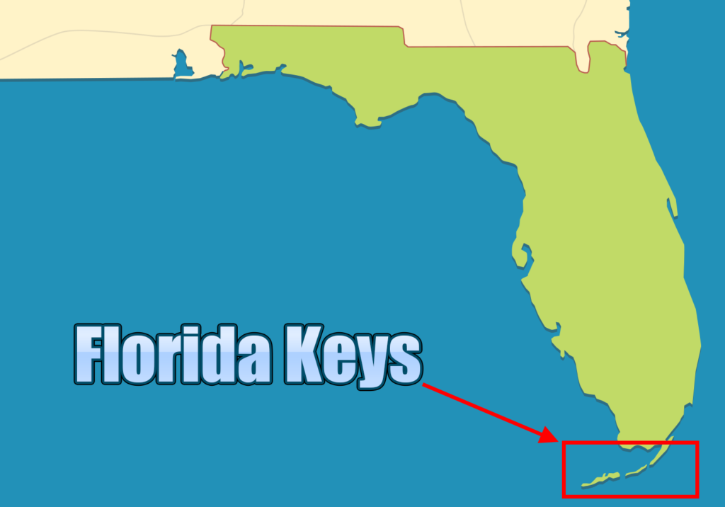 where is florida keys on the map
