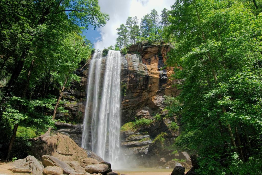 Waterfall Toccoa Falls Georgia