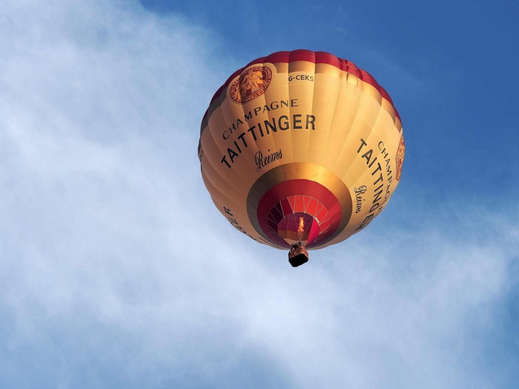 reims france hot air balloon ride