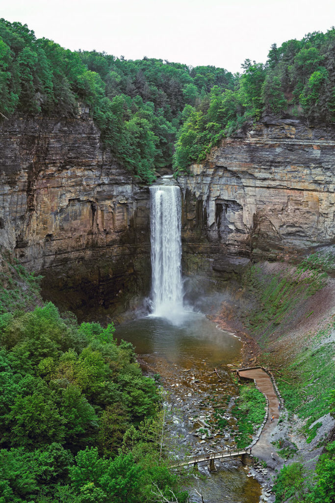 taughannock falls from the overlook