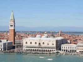piazza san marco doges palace venice italy
